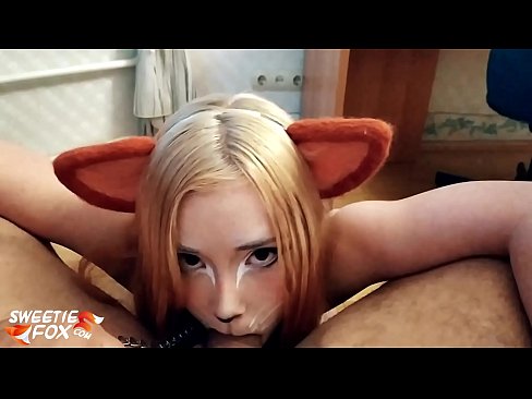 ❤️ Kitsune waxay liqaysaa dick oo afkeeda ku dhufatey ☑ Porno Guri ﹏